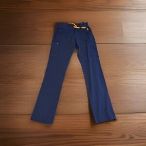 Poppy Women's The Pfeiffer Navy Blue Scrub Pants Medium Tall Medical Uniform